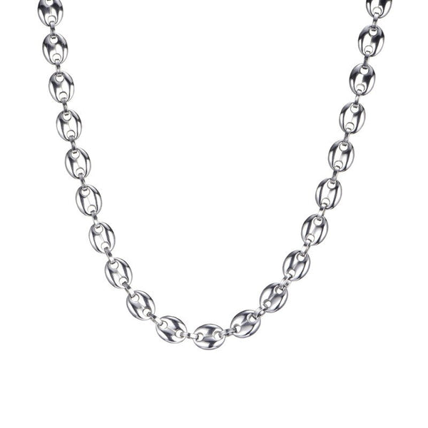 COLLIER GRAINE DE CAFÉ - ARGENT