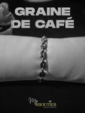 BRACELET GRAINE DE CAFÉ - ARGENT