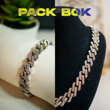 PACK CUBAN LINK BOK - ARGENT